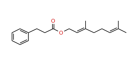 (E)-3,7-Dimethyl-2,6-octadienyl 3-phenylpropanoate